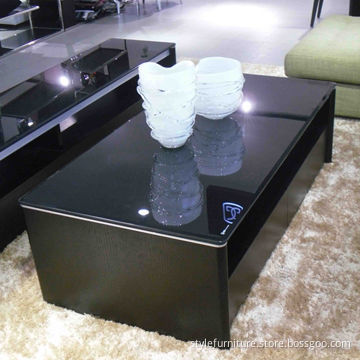 Coffee Table with Tempered Glass